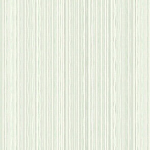 Rough green stripe on ivory  ground