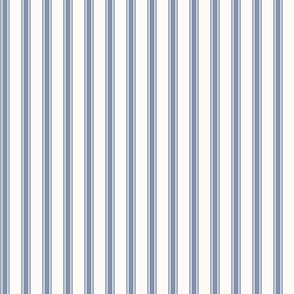 Ticking Stripe light: Medium Denim Blue & Cream Pillow Ticking 