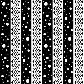 Black _ White Striped Pattern Clash