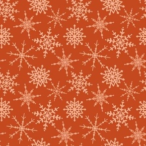 Snowflakes red