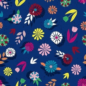 Flower Fest Fabric for Apparel - 9x9