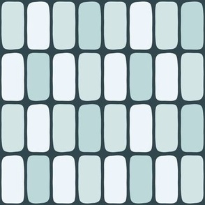 rectangular tiles in blues