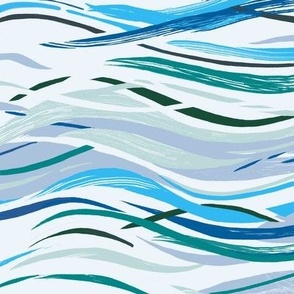 Ocean Waves-Lighter Greyish Blue