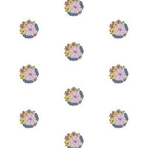 Floral Polka Dots- Small Print