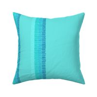 Blue loose undulating hand drawn stripes (24in repeat) - Ultra-Steady Blue