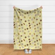 Scattered Donuts Light Yellow- Big Print-16