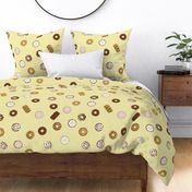 Scattered Donuts Light Yellow- Big Print-16