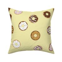 Scattered Donuts Light Yellow- Big Print-16