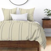 Neutral loose undulating hand drawn stripes (12in repeat)