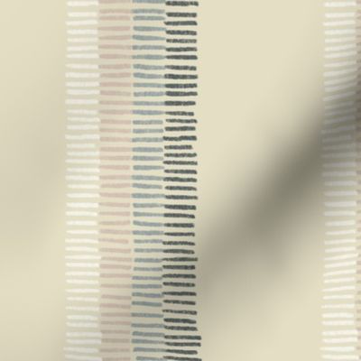 neutral loose undulating hand drawn stripes (24in repeat)