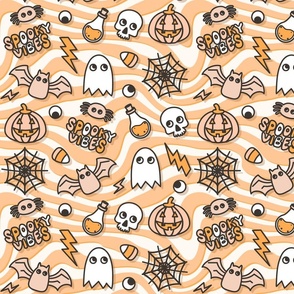 CUTE HALLOWEEN ICONS-ORANGES