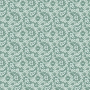 Small // green paisley