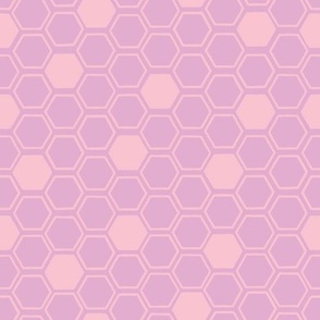 Medium - Honeycomb Scatter on Musk Pink