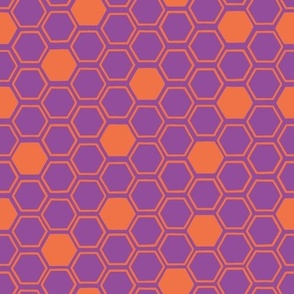 Medium - Honeycomb Scatter on Purple