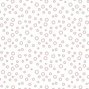 Coral circles on white