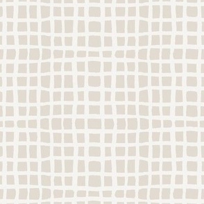 Beige and off white woven design