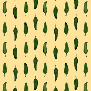 Medium Scale "Dicey Jalapenos" in Brandywine – Jalapeno Pepper Pattern