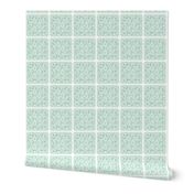 holiday cocktail napkins - peacock - mint