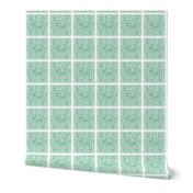 holiday cocktail napkins - paisley mums - mint