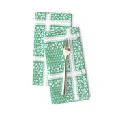 holiday cocktail napkins - sea spinners - mint