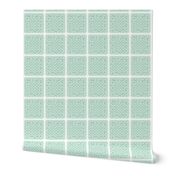 holiday cocktail napkins - lacey - mint