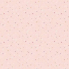 Colorful Dots and Grid on pink_small scale