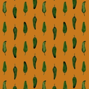 Medium Scale "Dicey Jalapenos" in Heirloom – Jalapeno Pepper Pattern 