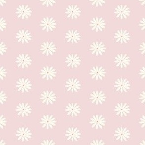 Daisies - Pink, Cream, Peach, Flowers, Half Drop