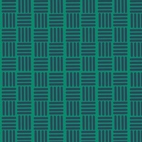 Baskets - Navy Blue, Geometric, Lines, Green