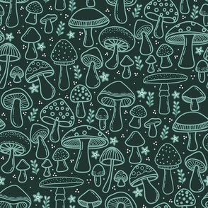 Magical Mushrooms - Green