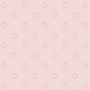 Cookies - Pink, Peach, Circles, Dots, Half Drop