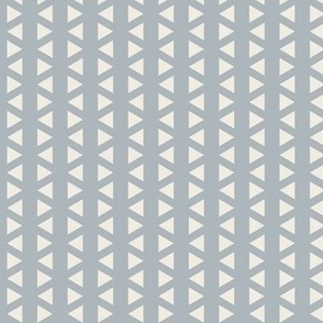 Little Triangles | Creamy White, French Gray | Geometric