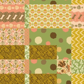 Gothic Blossom - Melody Spring Peach Lemon Lime Pattern Mix