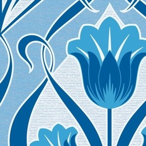 Tulips Art Nouveau_Persian and Maximum Blue Light