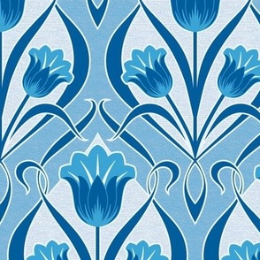 Tulips Art Nouveau_Persian and Maximum Blue Light_50Size