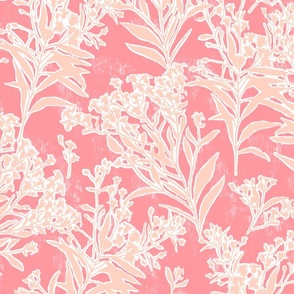 Ironweed Floral_East Fork_24x24_coral pink peach