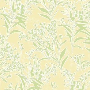 Ironweed Floral_East Fork_24x24_shadow lime green and butter yellow