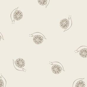 Little Garden Snails | Creamy White, Khaki Brown | Doodle Bugs
