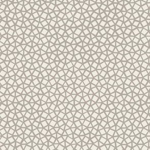 Small Mosaic | Cloudy Silver Gray, Creamy White 02 | Micro Geometric
