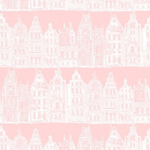 AMSTERDAM CALLING white and blush pink background