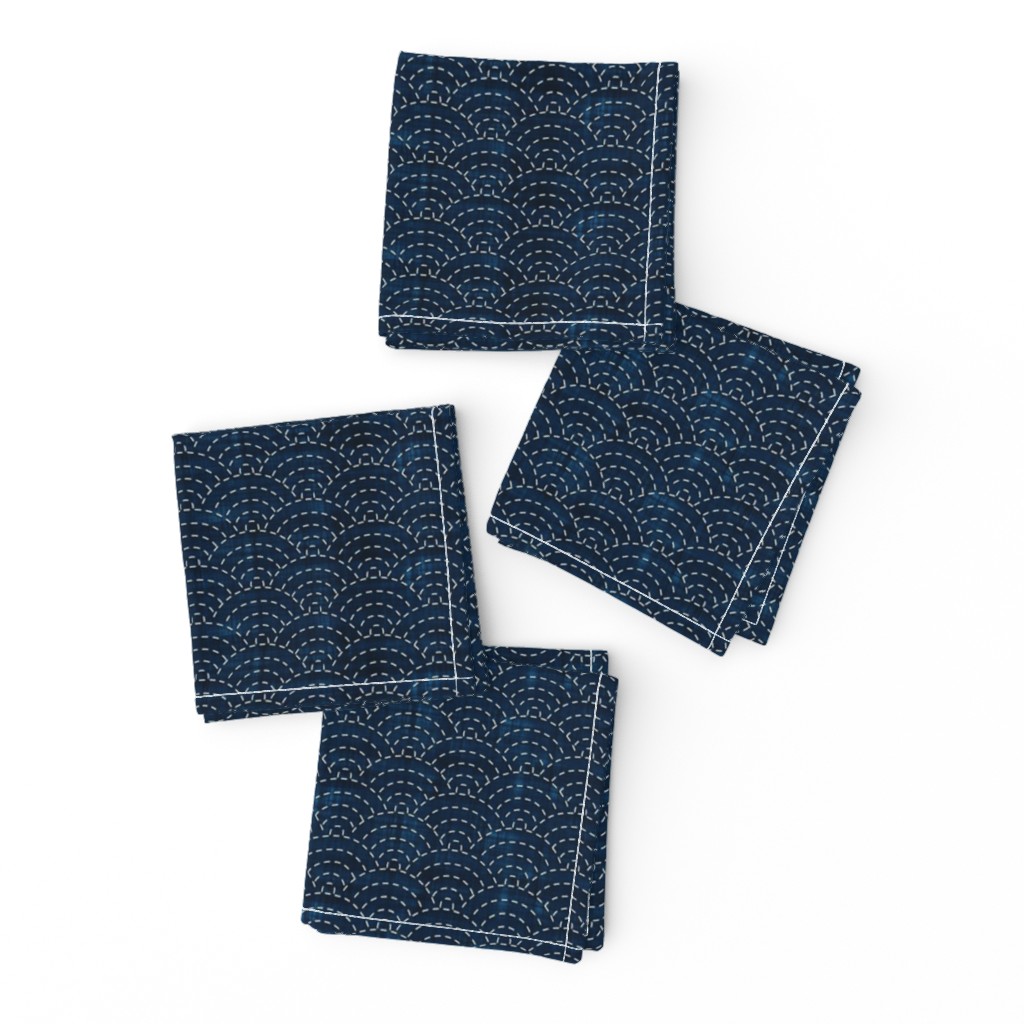 Sashiko: Seikaiha - Ocean waves