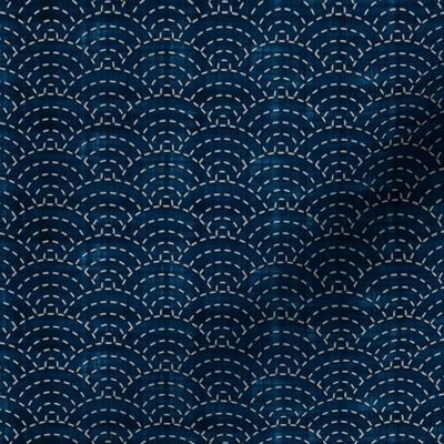 Sashiko: Seikaiha - Ocean waves