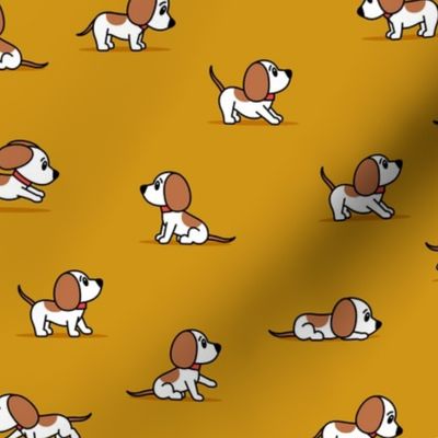 cute dogs - beagle - mustard - hound dog - LAD23