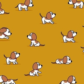 cute dogs - beagle - mustard - hound dog - LAD23