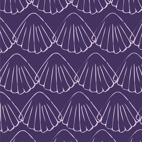lavender shells - purple bg