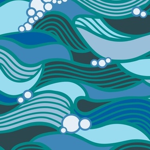 Abstract waves with bubbles