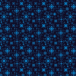 Burst Pattern in Moonlight Blue (5.25 in repeat)