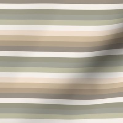 Modest brown and green stripes