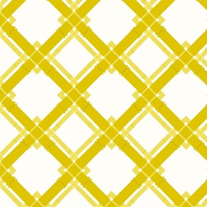 BAMBOO LATTICE yellow 6.5"