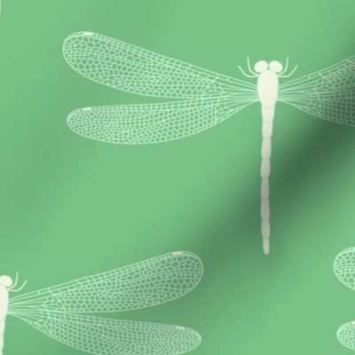 damselfly in leaf green extra large scale 12 by Pippa Shaw
